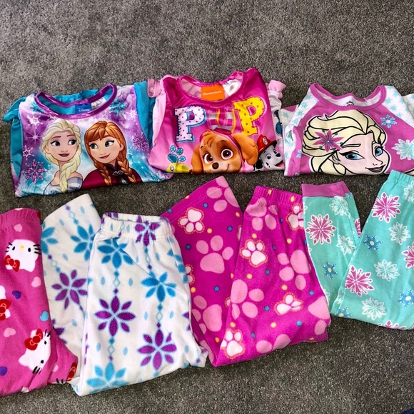 Frozen Paw Patrol Hello Kitty 4t girls pajamas Disney Minnie